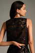 Sheer Embroidered Sequin Tank Top